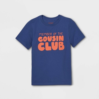 Kids' 'Cousin Crew' Short Sleeve Graphic T-Shirt - Cat & Jack™ Navy M