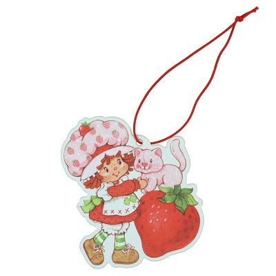 Strawberry Shortcake Cardboard Hanging Air Freshener for Auto and Home- Strawberry Multicolored