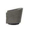 CAVINAS Swivel Accent Chair with Black Wooden Base and No-Sag Springs, Fabric Upholstered Lounge Chair for Living Room - 2 of 4