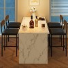 Jojoka Black Bar Stools Set of 2, Kitchen Bar Stools with Footrest - 2 of 4