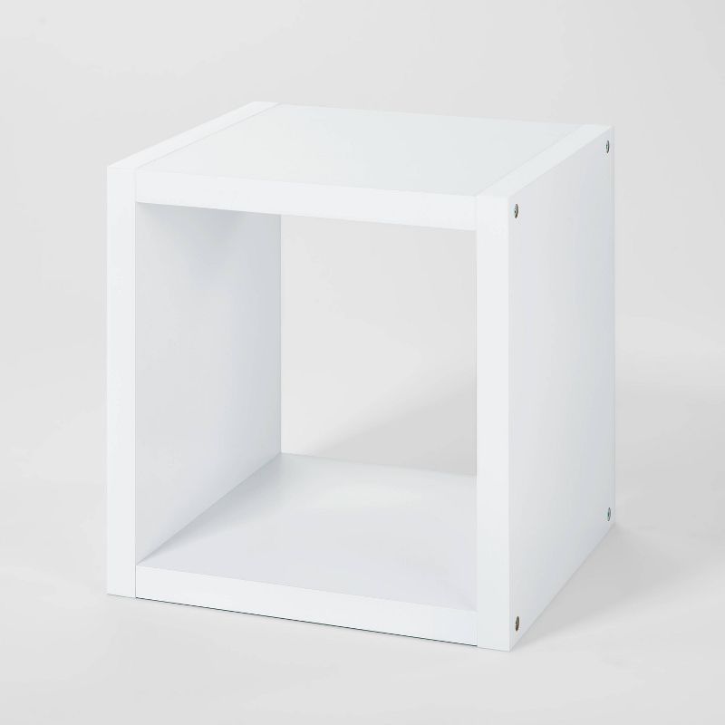 Storage Cube White - Brightroom&#8482;: Modular Shelf Component, MDF Floating Bookcase, Space Saver, 1 of 9