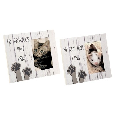 Gallerie II My Kids My Grandkids Have Paws Pet Photo Frame A/2