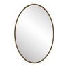 Okak 39IN Vintage Oval Bathroom Mirror with Metal Frame, Aged Effect Wall Mirror, Vanity Mirror for Bathroom, Living Room, Bedroom - 4 of 4