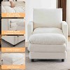 CAVINAS Linen Accent Chair with Tufted Back and Wood Legs,Mid-Century Upholstered Living Room Chairs,Reading Chairs for Living Room - 4 of 4