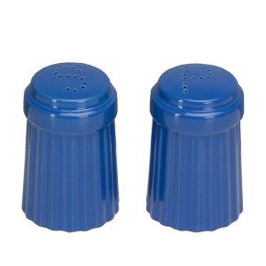 Omniware Simsbury Salt & Pepper Shaker Set, 6oz Stoneware Dispensers with Distinctive "S" & "P" Lids, Lead-Free Glaze, Dishwasher Safe - 1 of 4