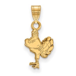Black Bow Jewelry 14k Yellow Gold Plated Sterling Silver Virginia Tech Hokies NCAA Small Pendant - 1 of 3