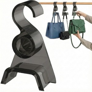 OnDisplay LuxeArch: Premium Wide Arch Acrylic Handbag/Purse/Backpack Hanger - 1 of 4