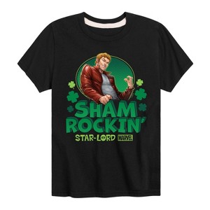 Boys' - Marvel - Shamrockin Starlord St. Patricks Day Short Sleeve Graphic T-Shirt - 1 of 4