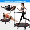 Kids Trampoline Rebounder with Full Covered Handrail and Pad Indoor Outdoor - 2 of 4