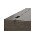 ORRD  Modern Computer Desk with Hidden USB Charging Port & Drawer, Gray Wood Veneer Office Desk, Affordable - 4 of 4