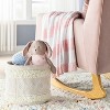 Chenille Stripe Baby Blanket - Light Pink and White Stripe - Cloud Island™ - image 2 of 4