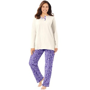 Only Necessities Henley PJ Set - 1 of 4