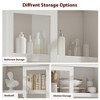 Tall Kitchen Pantry Wood Cabinet with 4 Doors, Adjustable Shelves, Farmhouse Freestanding Pantry Cupboard, Large Storage for Dining, Living Room - 3 of 4