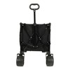 HTUTWOO Capacity Convertible Folding Wagon, Collapsible Wagon Cart, 500lbs Capacit, with Big All-Terrain Beach Wheels & Drink Holders - 4 of 4