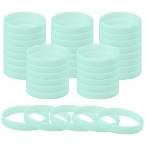 Unique Bargains Sports Party Games Fashion Silicone Glow in the Dark Bracelet 60 Pcs - 1 of 4
