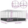 vidaXL Aviary Silver Steel 164.6"x163"x83.5" - Spacious Outdoor/Indoor Bird Cage with Lockable Door, Suitable for Budgies, Parrots, and Small Animals - 4 of 4