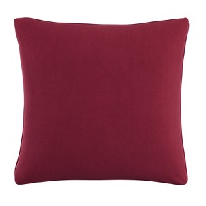 Berry Red Solid Throw Pillow- Skyline Furniture, Pink Red
