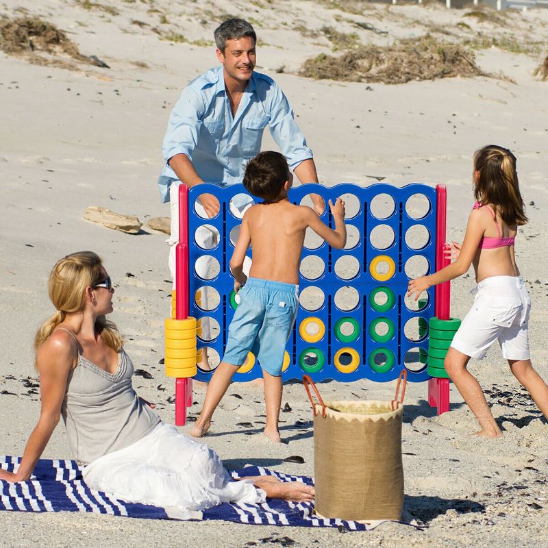 Costway Jumbo 4-to-Score 4 in A Row Giant Game Set for Family, 4 of 11
