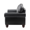 Antonia 60" Wide  Chesterfield Loveseat, Genuine Leather Sofa with Nailhead Trim and Rolled Armrests -A+B | ARTFUL LIVING DESIGN - image 4 of 4