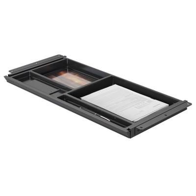 Black Deep Under Desk Storage Drawer Organizer