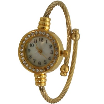 OLIVIA PRATT PETITE TWISTED STRAPS ONE-SIZE BANGLE WATCH