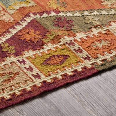 Hauteloom Rectangle Area Rug   Burnt Orange