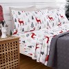Christmas Flannel Sheet Set, 100% Cotton, Soft Heavy Brushed Flannel, 16 Inch Deep Pocket, 4 Pieces - 2 of 4