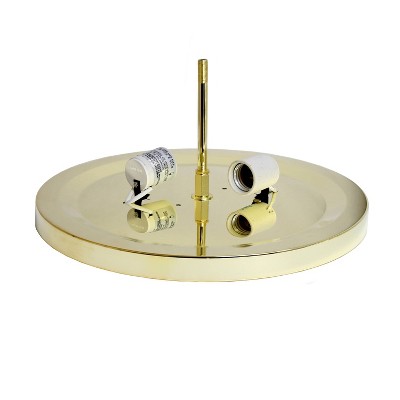 Gold Crystal 4-Light Flush Mount Ceiling Fixture