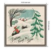 Amanti Art Winter Bliss IV Sled Dog by Janelle Penner Canvas Wall Art Print Framed 16 x 16-in. - image 4 of 4