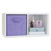 ClosetMaid Cubicals Fabric Drawer, Open Storage Bin for Home Organization, 11" H X 10.5" W X 10.5" D, Light Purple (2 Pack) - 2 of 4