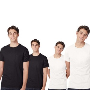 EG PRO Men’s Pocket T-Shirt 4 Pack – Authentic Cotton Tee for Casual and Daily Wear - 1 of 4