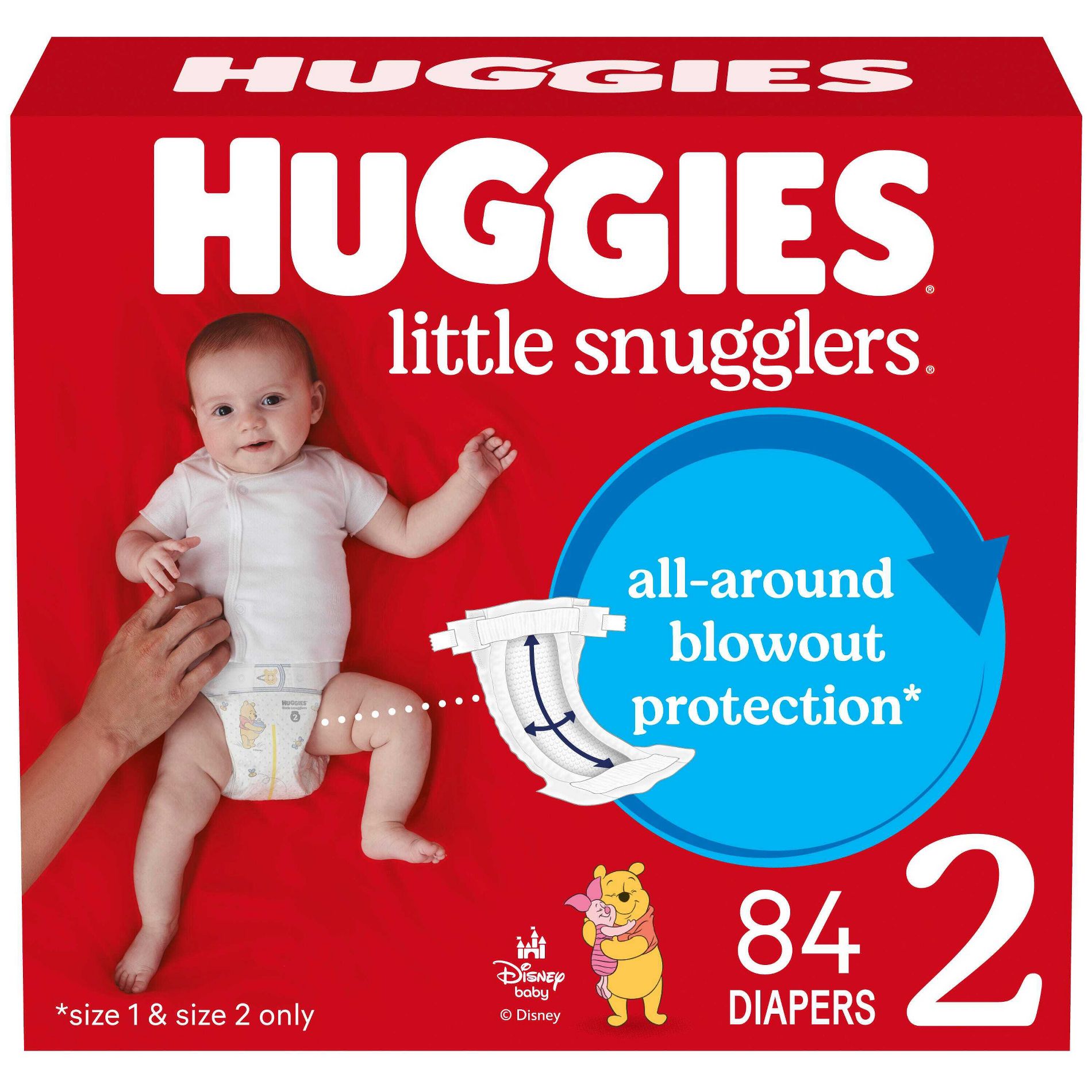 Huggies Little Snugglers Diapers - Size 2 - 84ct