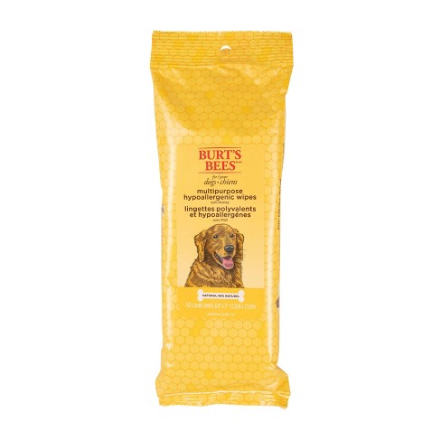 Burt's Bees Multipurpose Hypoallergenic Wipes with Honey for Dogs - 50ct - image 1 of 3