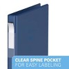 Davis Group 6pk 5/8" Premium Economy Round Ring Binders Royal Blue: Hard Cover, 100 Sheet Capacity, 2 Pockets, Polypropylene - 3 of 4