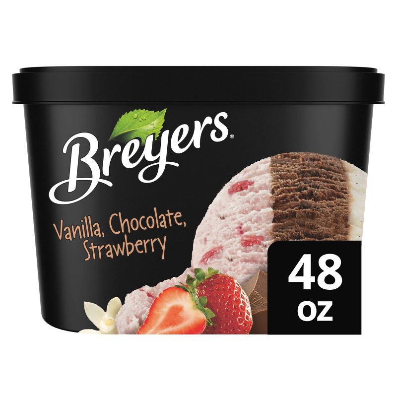 Breyers Vanilla Chocolate Strawberry Ice Cream - 48oz, 1 of 10