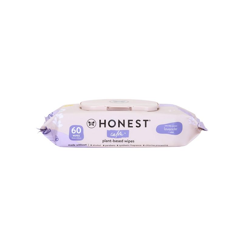 The Honest Company Calm + Cleanse Plant-Based Baby Wipes - Lavender, 1 of 6