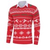 Men's Christmas Sweater, Crew Neck Knitted Pullover with Reindeer & Holiday Patterns, Festive Xmas Party Jumper for Winter - 3 of 4