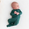 Kyte Baby Zippered Footie in Emerald - 4 of 4