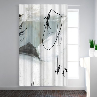 Americanflat Tied I by PI Creative Art Blackout Rod Pocket Single Curtain Panel 50x84