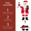 Best Choice Products 3ft Lighted Pop-Up Santa Claus, Outdoor Christmas Holiday Decoration w/ 120 LED Lights, Hat, Gift - 4 of 4