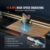 VEVOR 40W Desktop CO2 Laser Engraver, 12 x 8 in, 11.8 IPS Laser Cutter Machine with Water-Cooled Laser Tube, Compatible with CorelDRAW, Orange - 4 of 4