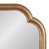 Kate & Laurel All Things Decor 24"X36" Glenby Scallop Wall Mirror Gold - 3 of 4
