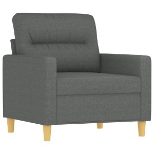 vidaXL Sofa Chair Dark gray Fabric (100% polyester), metal, textilene - 1 of 4