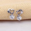 Butterfly with Drill Dangle CZ Earrings  for Women Ginger Lyne Collection - 2 of 4