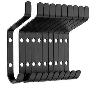 LunaLulinlk Coat Hook for Hanging, 10 Pack Large Stainless Wall Hooks for Bedroom, Living Room & Kitchen-10KG (Max) - 1 of 4