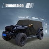 Unique Bargains SUV Car Cover Cab Cover for Jeep Wrangler JK JL 2007-2021 W/ Door Zipper - 3 of 3