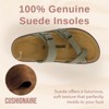 CUSHIONAIRE Pluto Cork Footbed Summer Sandals for Women 2025 Comfortable Slides with Adjustable Buckles, Toe Loop & Stitched Design - 4 of 4