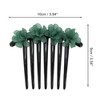 Unique Bargains Women's Frosted Hydrangeas Side Comb 1 Pc - 2 of 4