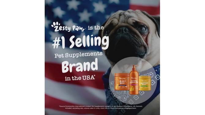Zesty Paws Senior Advanced Mobility Dog Supplement with Chicken Flavor - 60ct, 2 of 9, play video