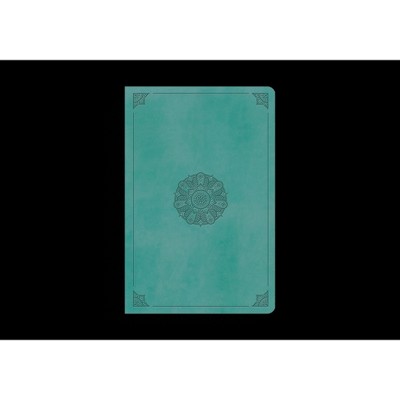 ESV Value Compact Bible, Red Letter (Trutone, Turquoise, Emblem Design) - (Leather Bound)